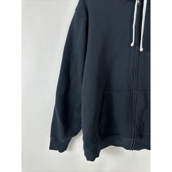 Eddie Bauer Mens Zip Up Hooded Jacket Dark Grey Size Large - Picture 3 of 5